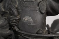 日本將軍著盔騎馬銅像藏品圖，第7張